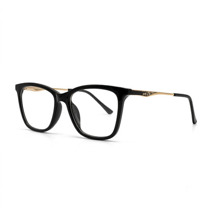 Lunettes Photogray Anti-Reflet – Carrée Noire Style Papillon Doré