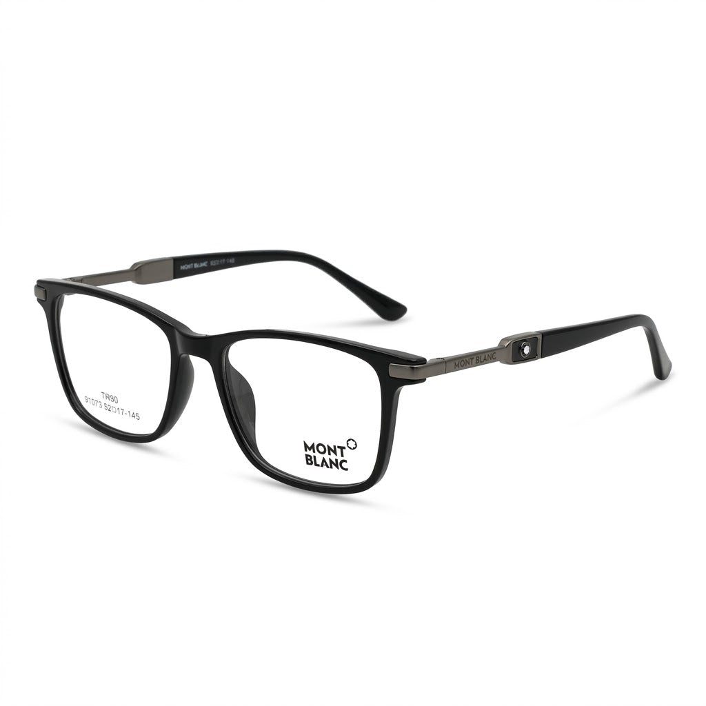 Lunettes Montblanc Photogray Anti-Reflet Blue Cut – Carrée Noire Et Gris Anthracite