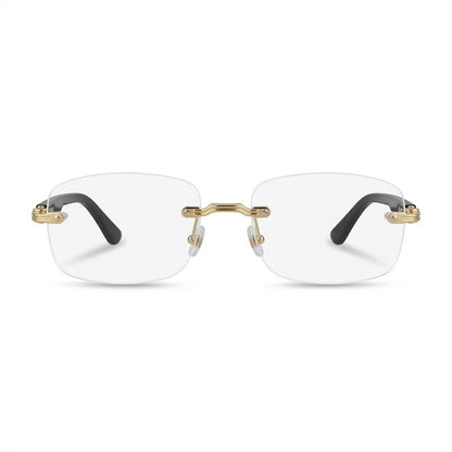 Lunettes Cartier Photogray Anti-Reflet Polycarbonate – Percée sans cerclage dorée