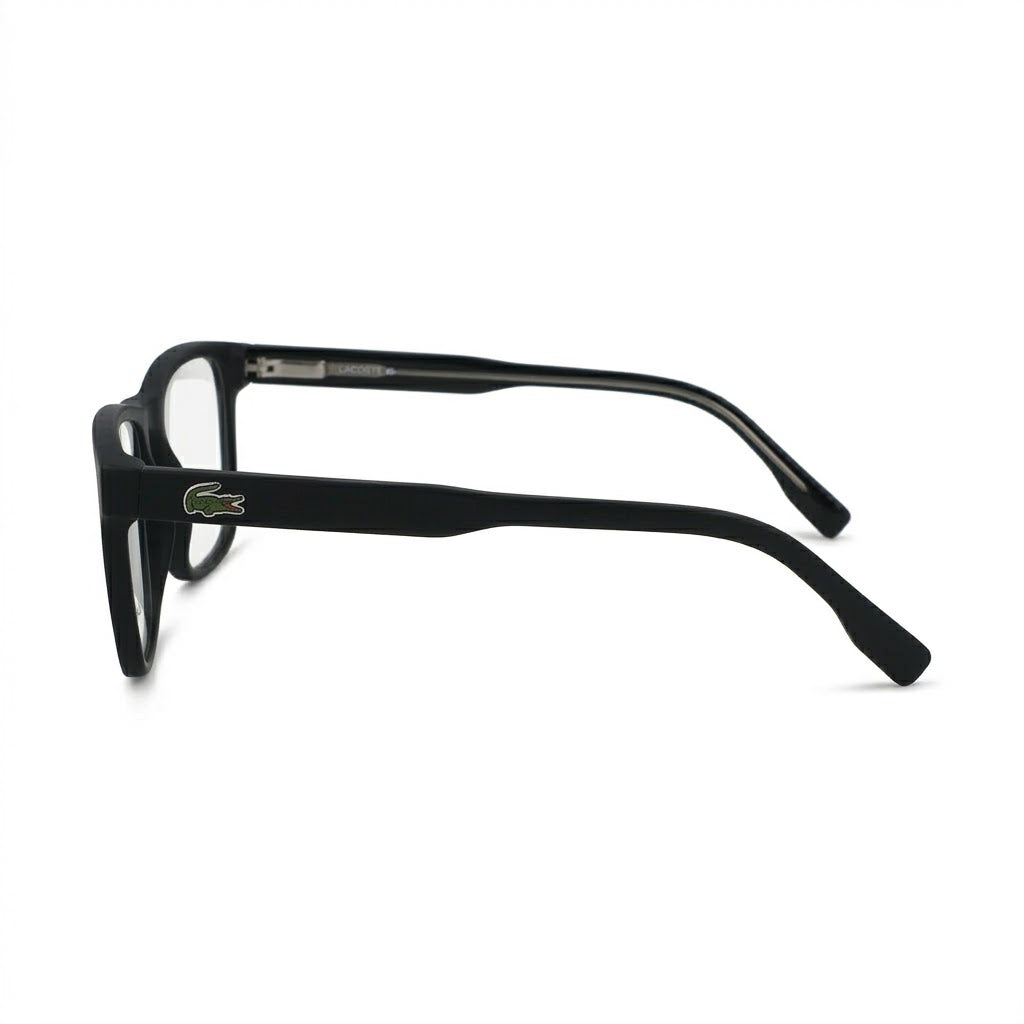 Lunettes Lacoste Photogray Anti-Reflet Blue Cut – Carrée Noire Mat Style Sport