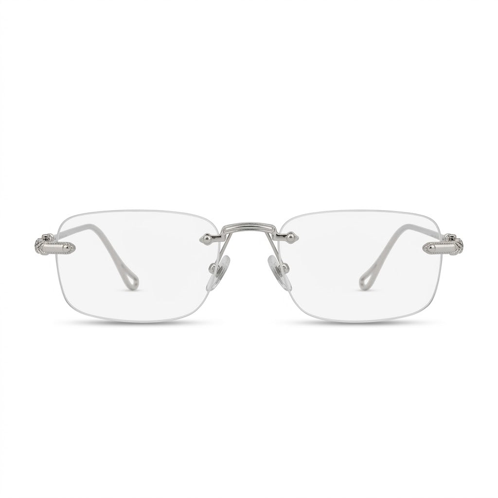 Lunettes Photogray Anti-Reflet Polycarbonate – Percée Moderne Argentée Épurée