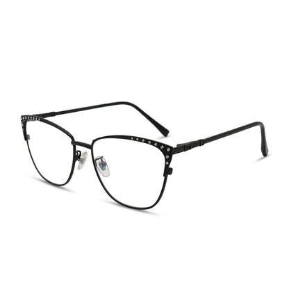 Lunettes Chanel Photogray Anti-Reflet Blue Cut – Cat Eye Noire À Strass