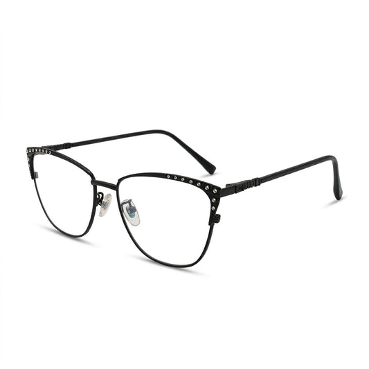 Lunettes Chanel Photogray Anti-Reflet Blue Cut – Cat Eye Noire À Strass