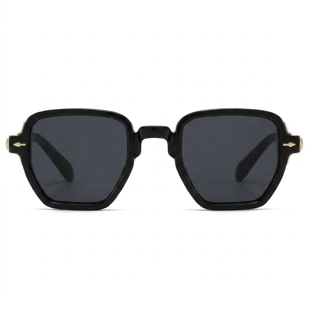 Lunettes de Soleil Cartier – Petite Monture Noire et Or Élégante