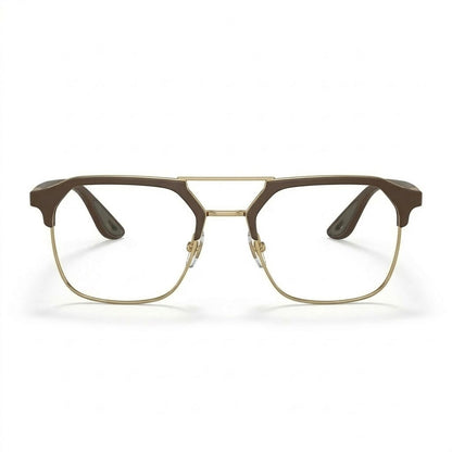 Lunettes Photogray Anti-Reflet Ray Ban – Style clubmaster marron avec base dorée