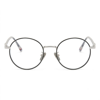Lunettes Photogray Anti-Reflet – Ronde Fine En Métal Argenté