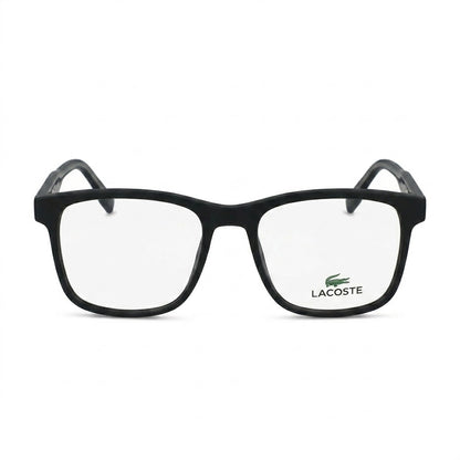 Lunettes Lacoste Photogray Anti-Reflet Blue Cut – Carrée Noire Mat Style Sport