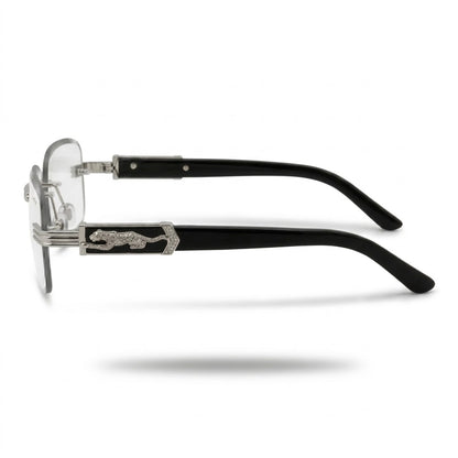 Lunettes Cartier Photochromiques – Teinte Automatique – Percée Argentée À Branches Noires