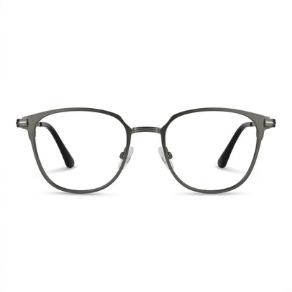 Lunettes Maybach Photogray Anti-Reflet – Carré En Métal Gris Anthracite