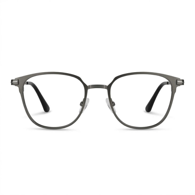 Lunettes Maybach Photogray Anti-Reflet – Carré En Métal Gris Anthracite