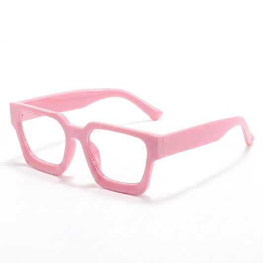 Lunettes photogray monture géométrique rose épaisse – Amzi Optique Dakar