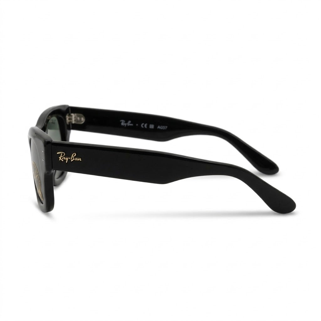 Lunettes De Soleil Ray-Ban – Wayfarer Noire Aux Branches Larges