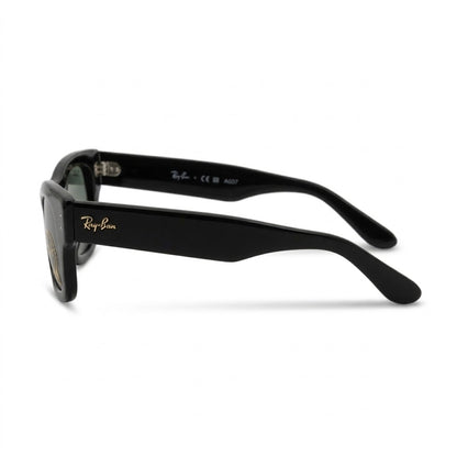 Lunettes De Soleil Ray-Ban – Wayfarer Noire Aux Branches Larges