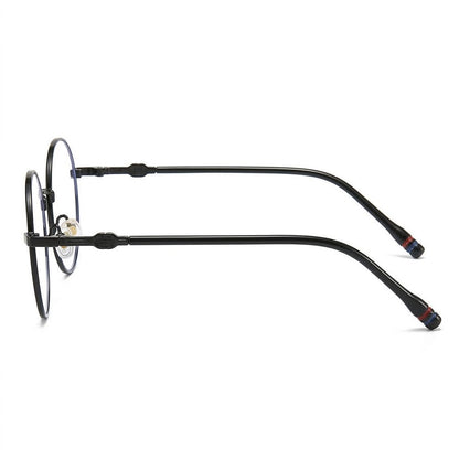 Lunettes Photogray Anti-Reflet – Ronde Noire En Métal Fin