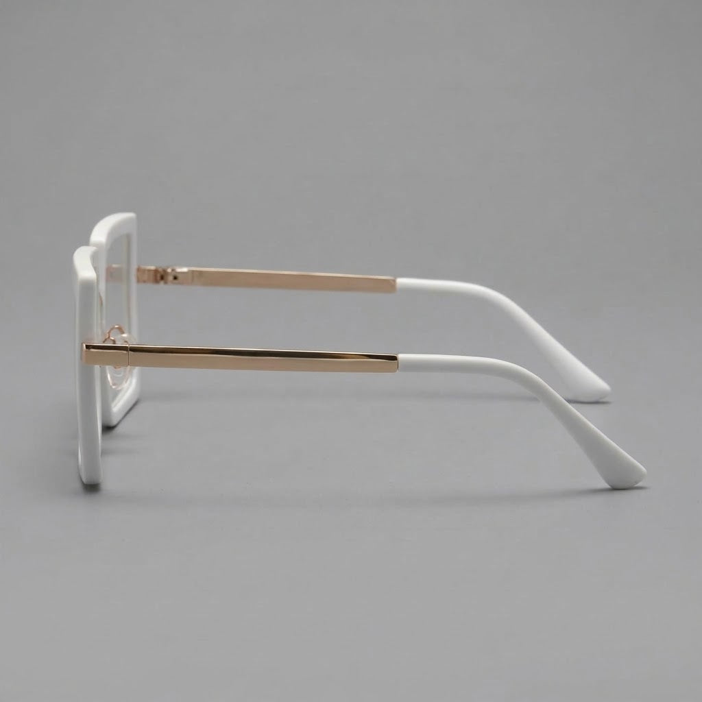 Lunettes Photogray – Carrée Blanche Moderne