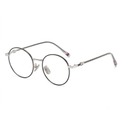 Lunettes Photogray Anti-Reflet – Ronde Fine En Métal Argenté