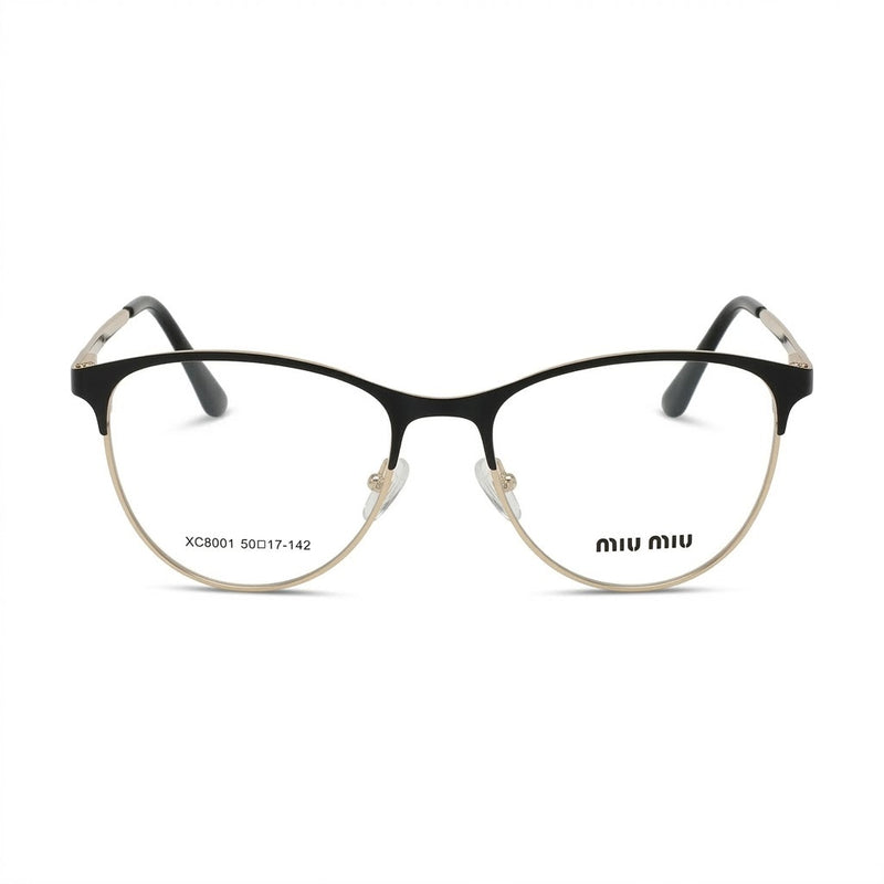 Lunettes Miu Miu Photogray Anti-Reflet – Cat Eye Noire Et Dorée