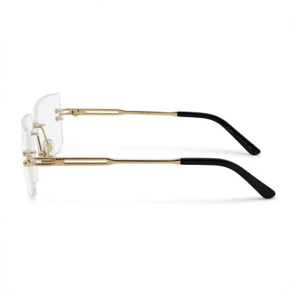 Lunettes Cartier Photochromiques – Teinte Automatique – Percée Rectangulaire Dorée