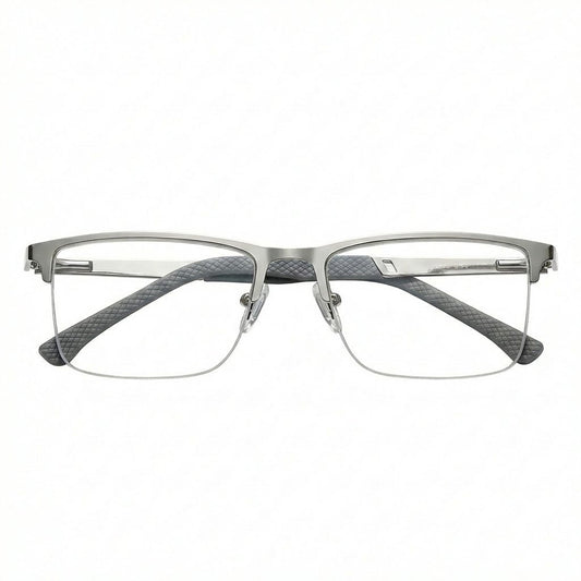 Lunettes Anti-Reflet Photogray – Demi-Monture Fine à Style Technique