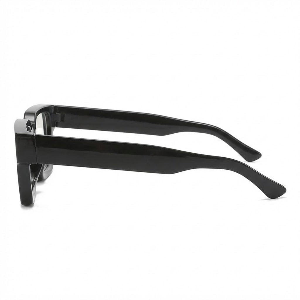Lunettes Anti-Reflet Photogray – Lunette Carrée Structurée Noire