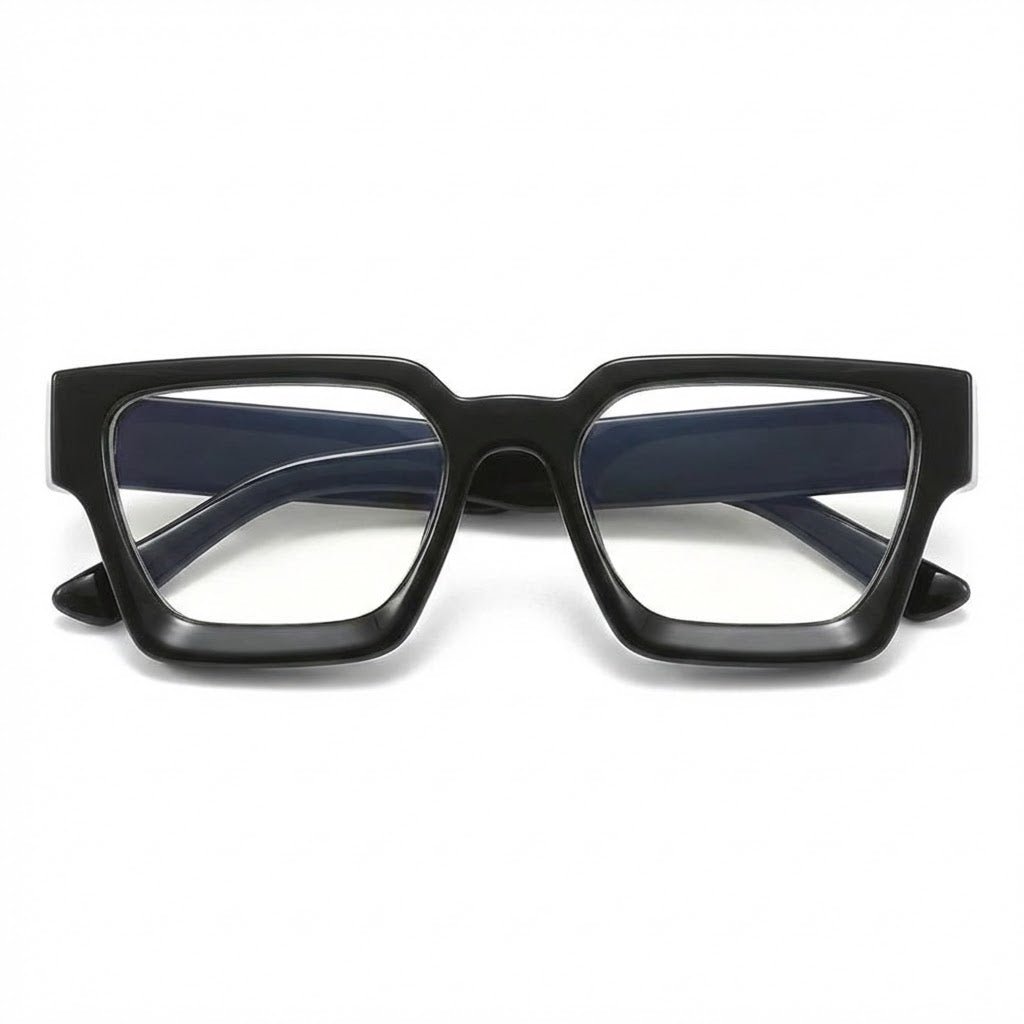 Lunettes Anti-Reflet Photogray – Lunette Carrée Structurée Noire