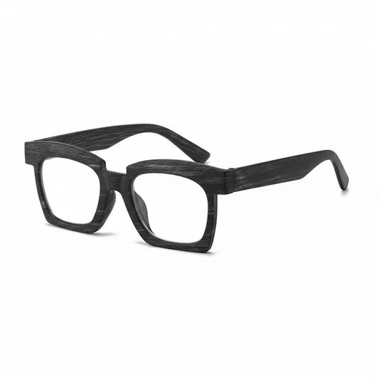 Lunettes photogray carrées effet bois sombre – Amzi Optique Dakar