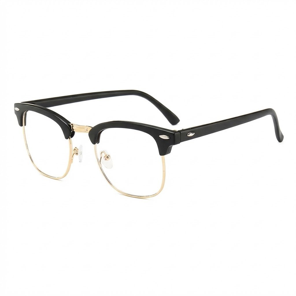 Lunettes Anti-Reflet Photogray – Lunette Demi-Cerclée Noir Doré