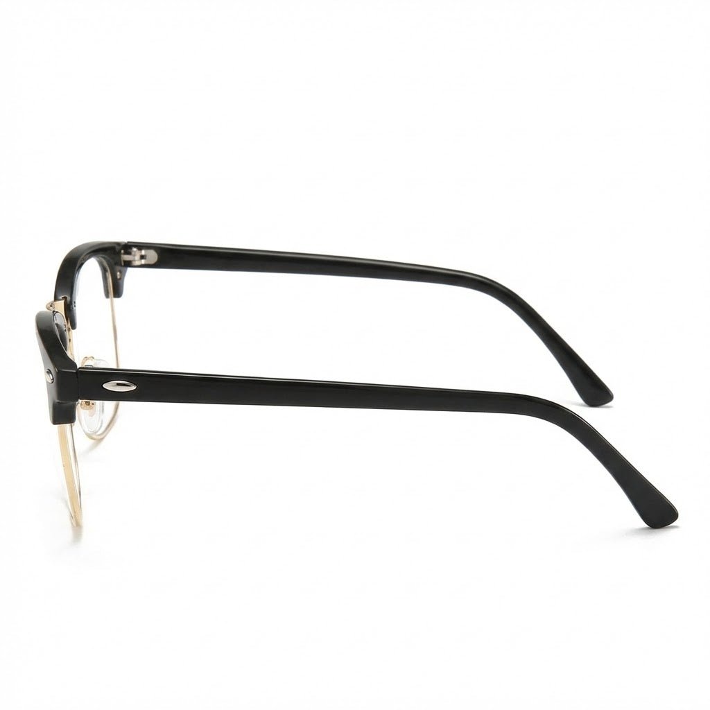 Lunettes Anti-Reflet Photogray – Lunette Demi-Cerclée Noir Doré