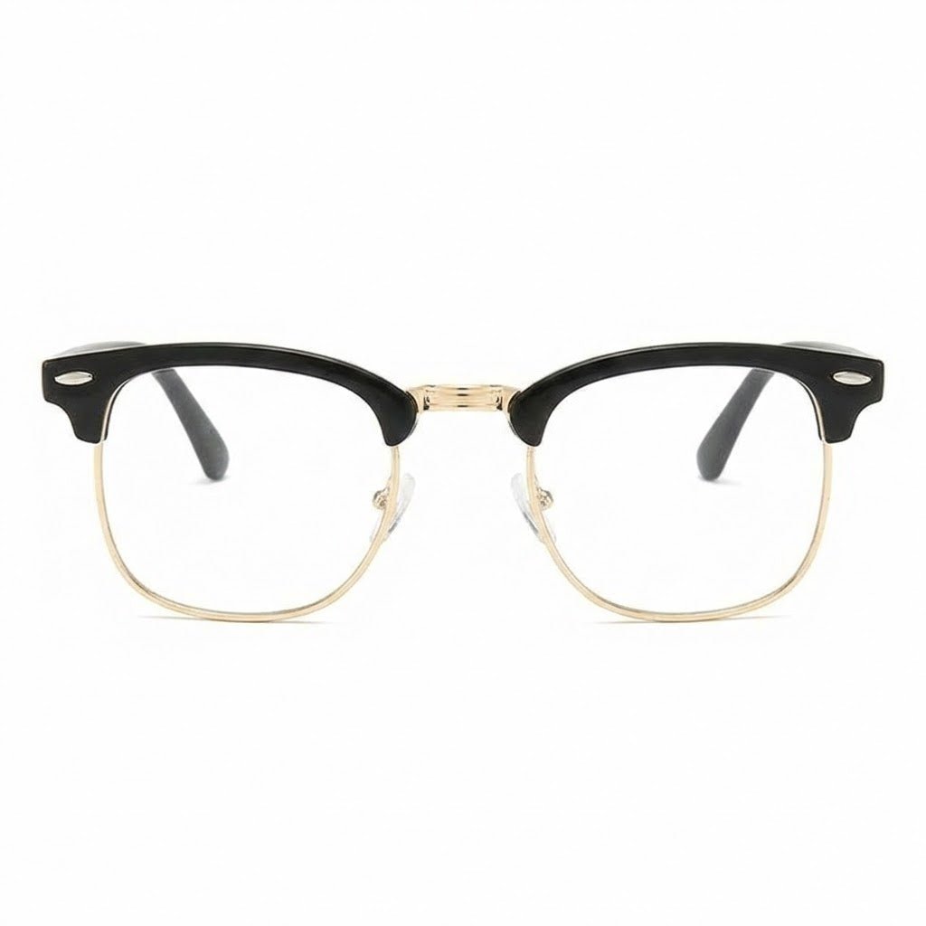 Lunettes Anti-Reflet Photogray – Lunette Demi-Cerclée Noir Doré