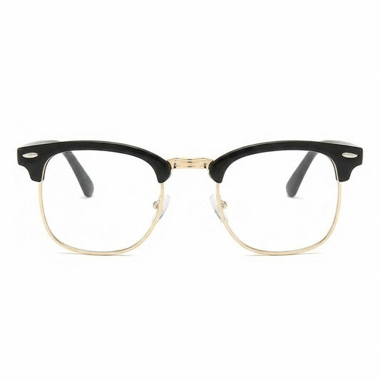 Lunettes Anti-Reflet Photogray – Lunette Demi-Cerclée Noir Doré