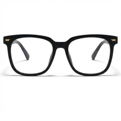 Lunettes Anti-Reflet Photogray – Monture Carrée Épaisse Noire