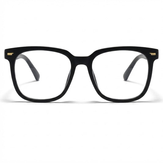 Lunettes Anti-Reflet Photogray – Monture Carrée Épaisse Noire
