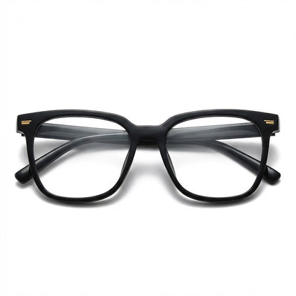 Lunettes Anti-Reflet Photogray – Monture Carrée Épaisse Noire