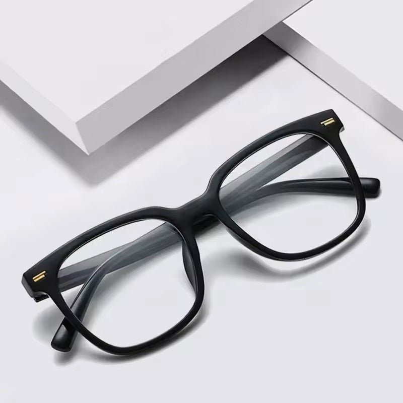 Lunettes Anti-Reflet Photogray – Monture Carrée Épaisse Noire