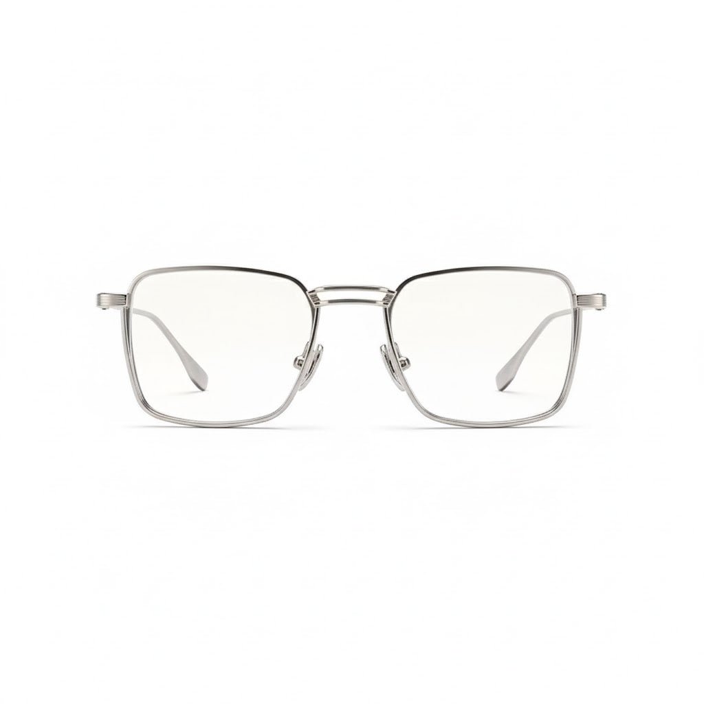 Lunettes Anti-Reflet Photogray – Monture Carrée Fine Finition Métallique Premium