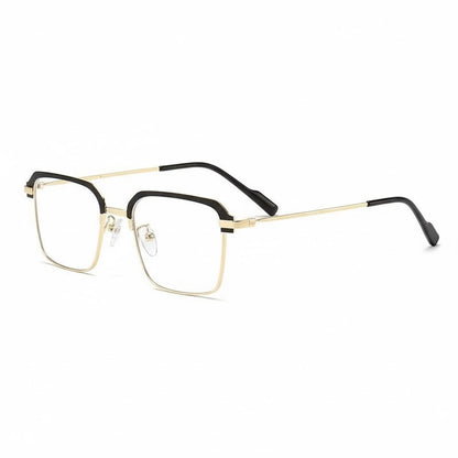 Lunettes Anti-Reflet Photogray – Monture Carrée Noir et doré