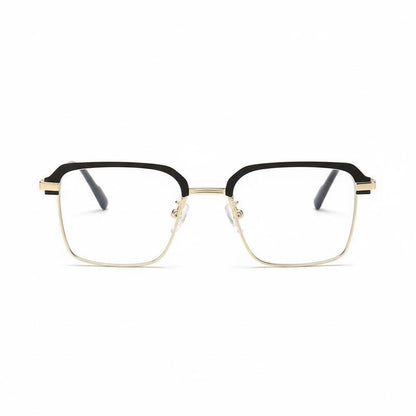 Lunettes Anti-Reflet Photogray – Monture Carrée Noir et doré
