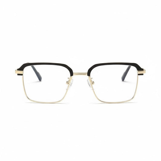 Lunettes Anti-Reflet Photogray – Monture Carrée Noir et doré