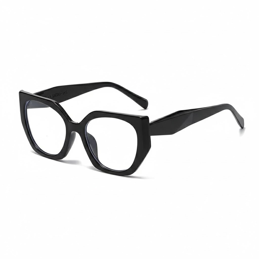 Lunettes Anti-Reflet Photogray – Monture Noire Carrée Angulaire