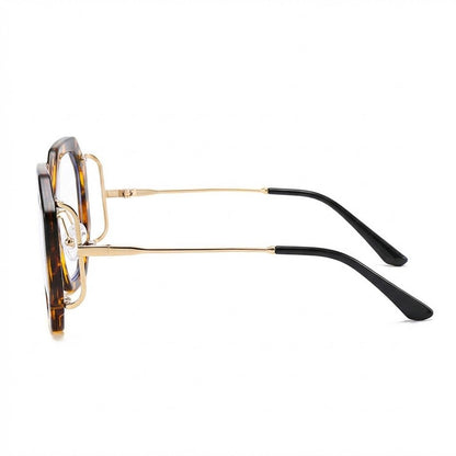 Lunettes Anti-Reflet Photogray – Monture Octogonale Écaille