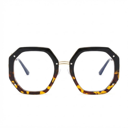 Lunettes Anti-Reflet Photogray – Monture Octogonale Écaille