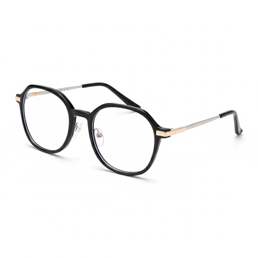 Lunettes Anti-Reflet Photogray – Monture Ronde Fine Noire