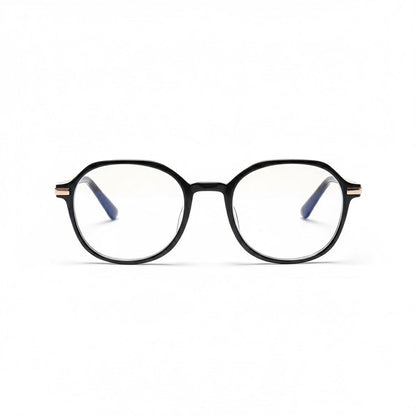 Lunettes Anti-Reflet Photogray – Monture Ronde Fine Noire