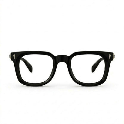 Lunettes Cartier Photogray Anti-Reflet Blue cut – Carré noir avec charnière articulée en métal ciselé