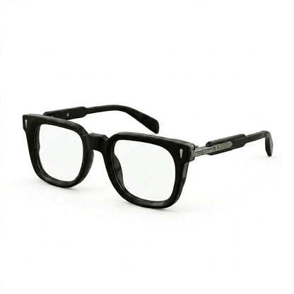 Lunettes Cartier Photogray Anti-Reflet Blue cut – Carré noir avec charnière articulée en métal ciselé