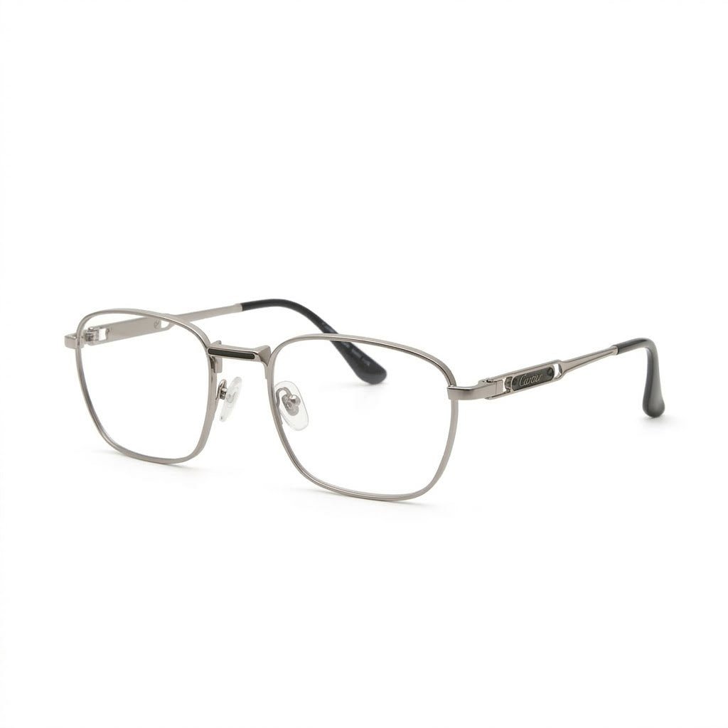 Lunettes Cartier Photogray Anti-Reflet Blue Cut – Cartier Carré Argenté Double Pont