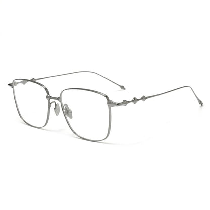 Lunettes Cartier Photogray Blue Cut Anti-Reflet – Carré en métal argenté ultra-fin