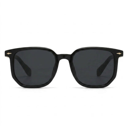 Lunettes de Soleil Cartier – Carré Noir Branches Dorées Décorées