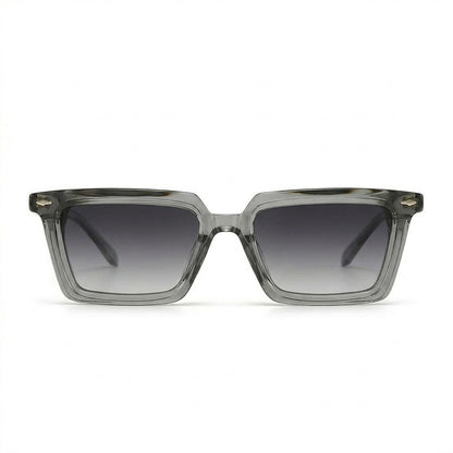 Lunettes de soleil Cartier – Monture grise transparente à verres gris dégradés