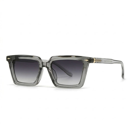 Lunettes de soleil Cartier – Monture grise transparente à verres gris dégradés